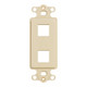 Decorex Insert with 2 Ports for EZ®/HD Style - Ivory - IC107DI2IV Decorex Insert with 2 Ports for EZ®/HD Style - Ivory - IC107DI2IV